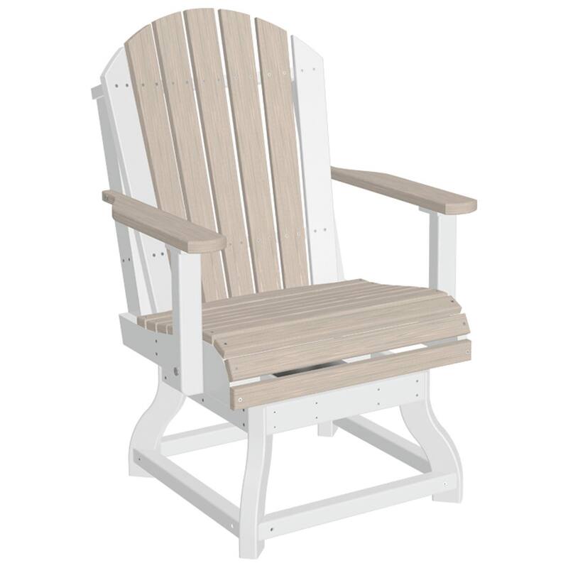 Set of 4 Poly Lumber Adirondack Swivel Chairs