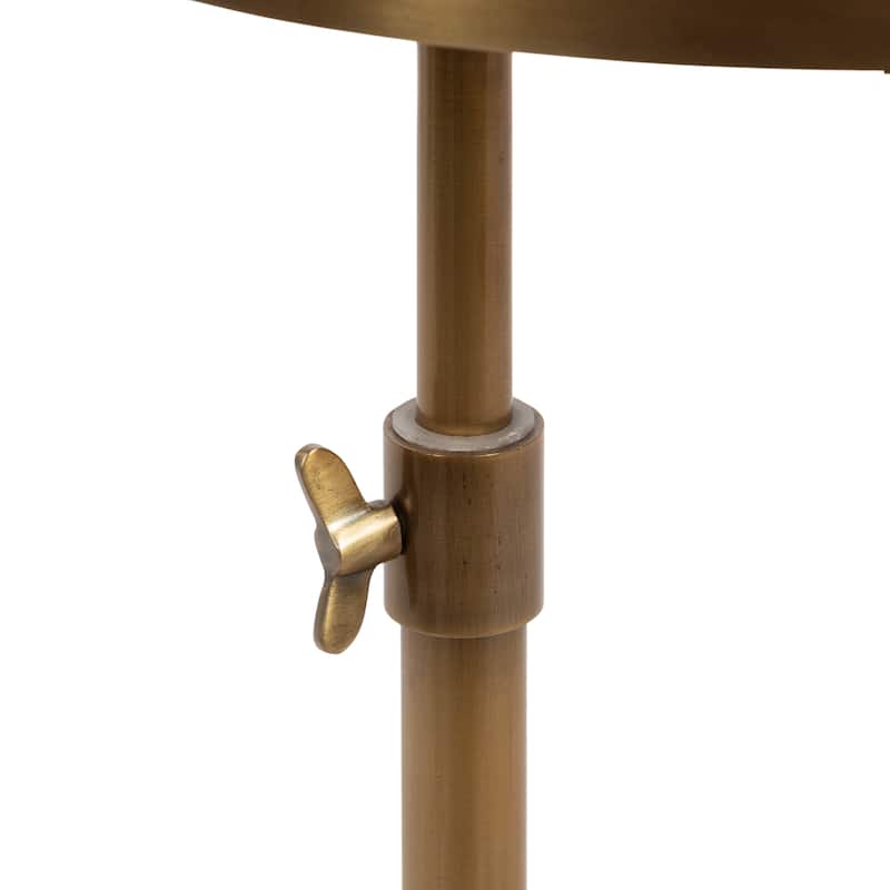 Kate and Laurel Engles Adjustable Oval Metal Table