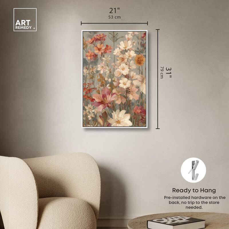 Soft Cream Wilds Canvas by Art Remedy