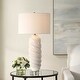 preview thumbnail 2 of 3, Uttermost Anneli White Swirl Table Lamp - N/A