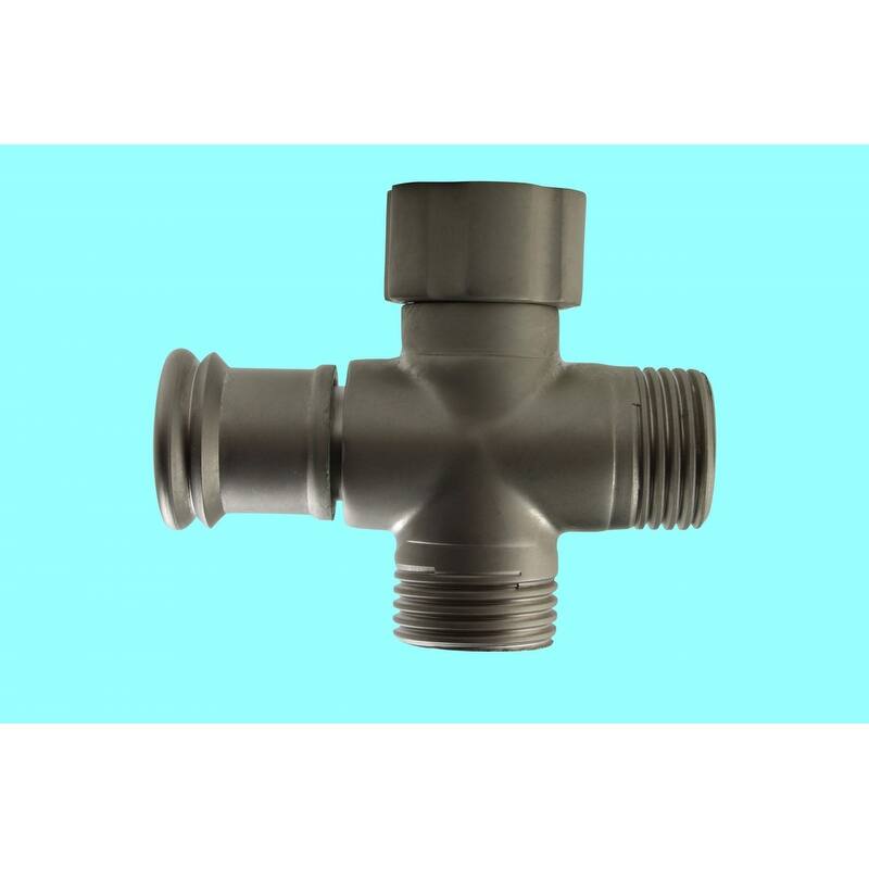 Brass Shower Arm Diverter Satin Nickel Valve Push / Pull Renovators Supply