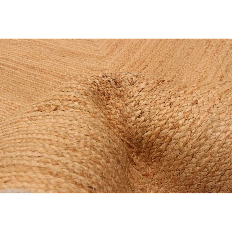 ECARPETGALLERY Flat-Weave Palas Denizli Tan Jute Kilim - 8'0 x 8'0