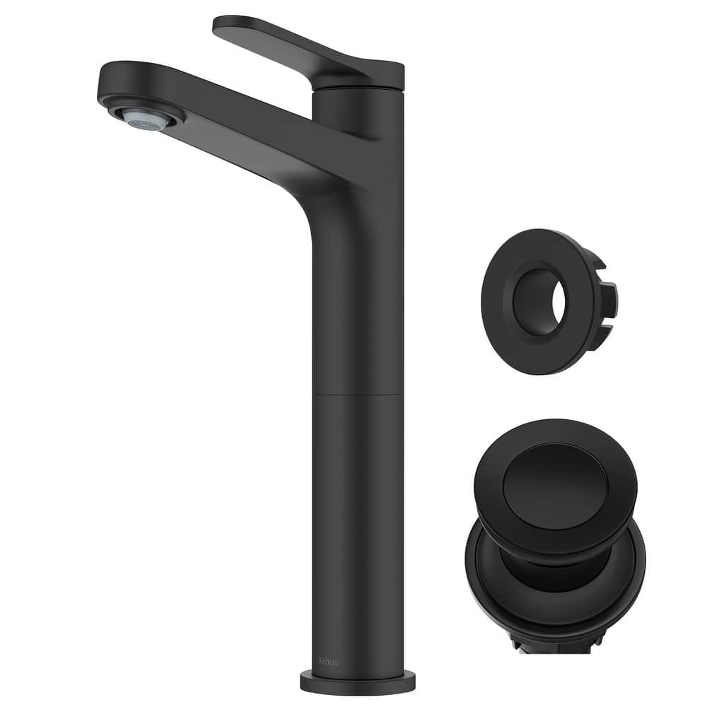 Kraus KVF-1410 Indy 1.2 GPM Vessel Single Hole Bathroom Faucet with