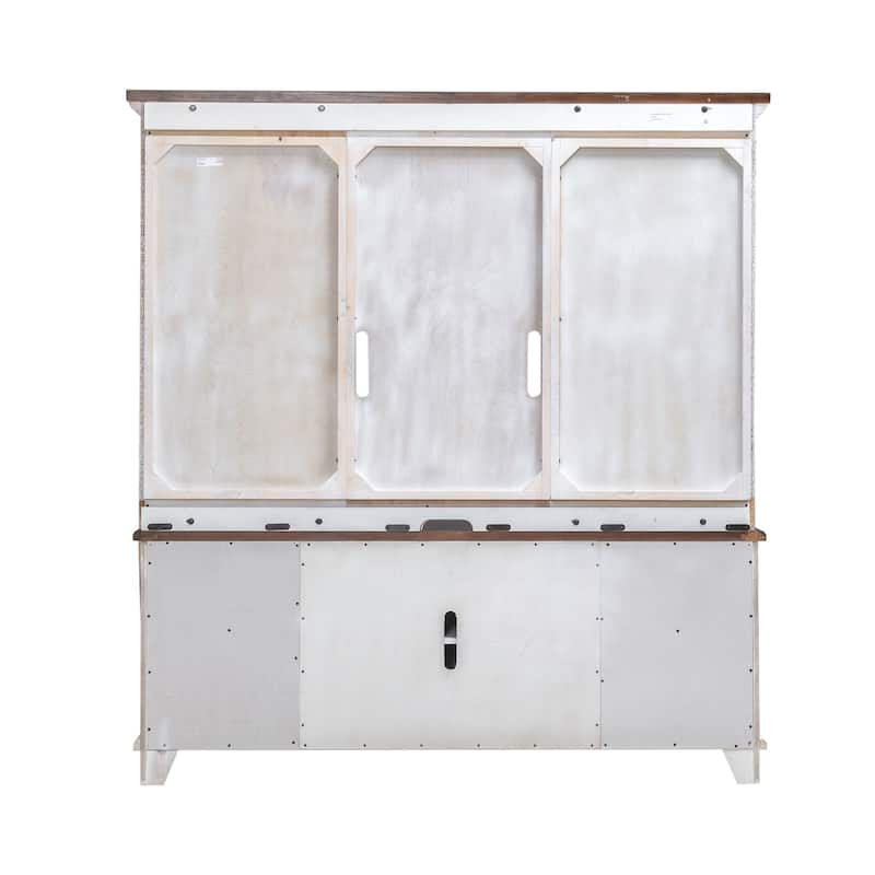 River Place Riverstone White & Tobacco Entertainment TV Console Various Sizes