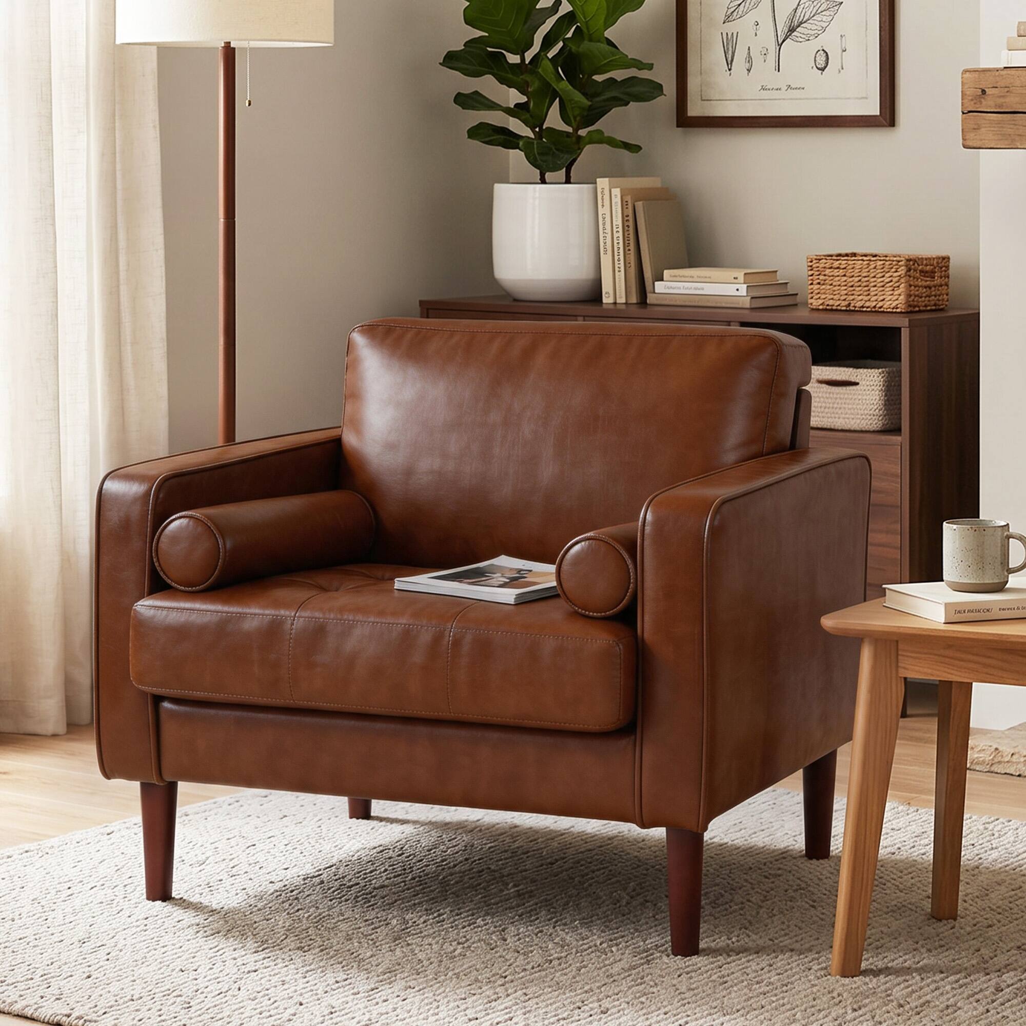Option Brown/ PU Leather