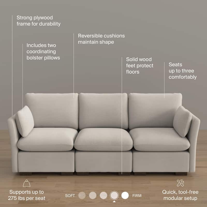 Bush Home Sienna Modular 3-Seater Sofa