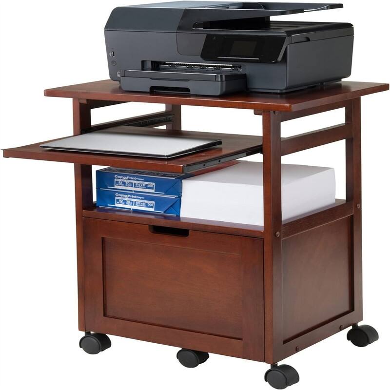 Piper Home Office, Walnut - 16"W x 13"D x 11"H