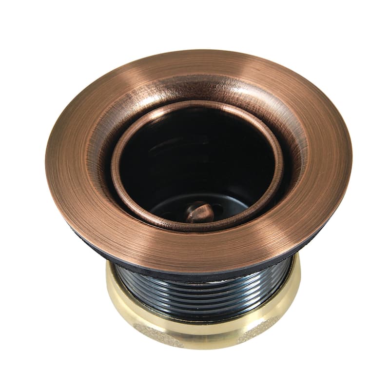 Kingston Brass Portland Stainless Steel Bar Sink Basket Strainer - Antique Copper