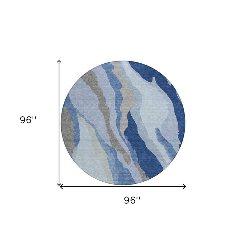 HomeRoots Abstract Transitional Rectangle Outdoor Rug