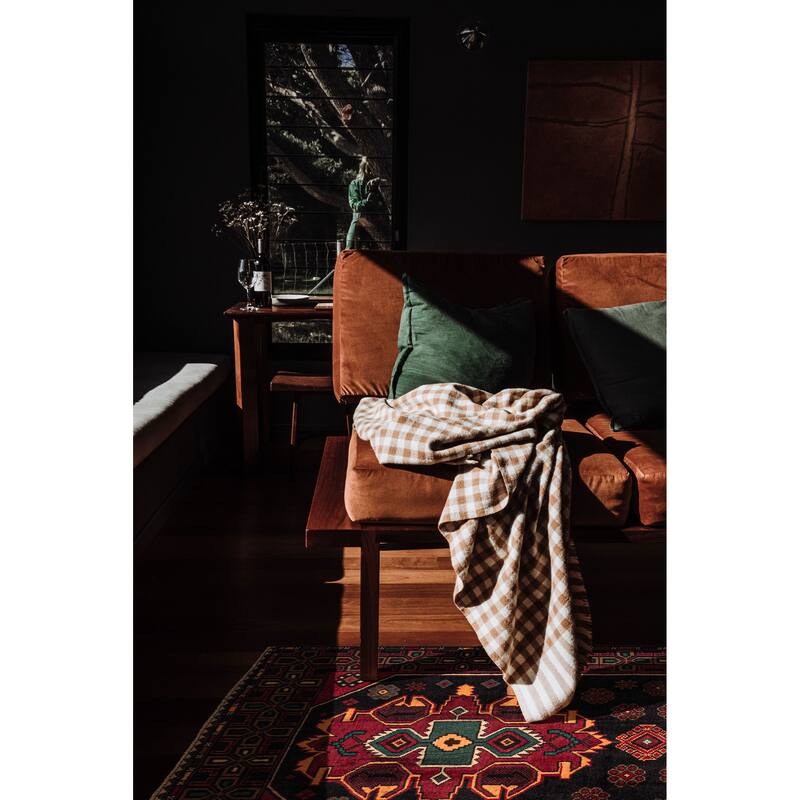 ECARPETGALLERY Hand-knotted Teimani Black, Red Wool Rug - 3'6 x 6'4