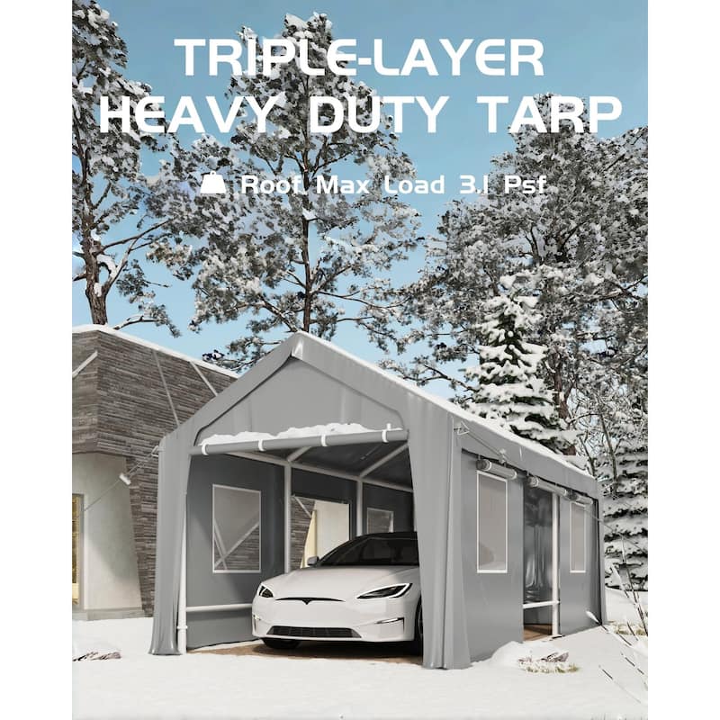 10'x20',13'x20',13'x25' Carport Windproof