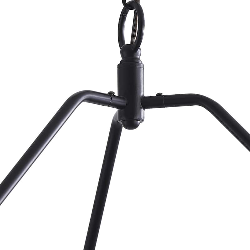 Farmhouse Black 18-Light Wagon Wheel 2-Tier Candle Chandelier