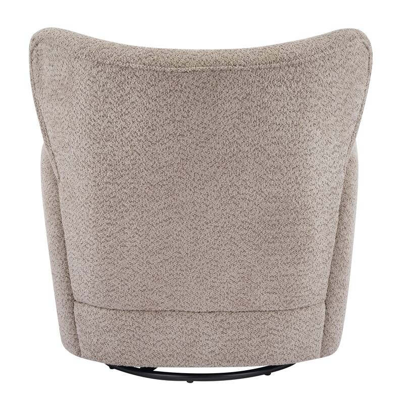 Christopher Knight Home - 360° Swivel Bouclé Wingback Accent Chair