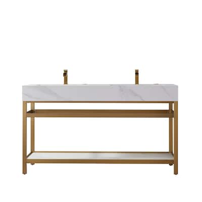Miseno MV701160-NM Bilbao 60" Free Standing Double Basin Vanity Set