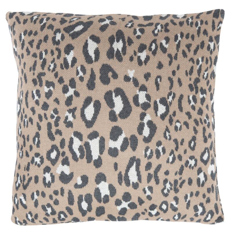 SAFAVIEH Kasya 18-inch Leopard Square Decorative Accent Throw Pillow