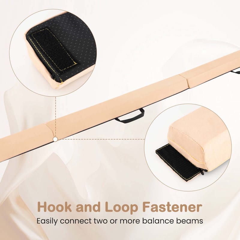 Costway 7 FT Folding Balance Beam Foam Floor Gymnastic Beam with - See Details