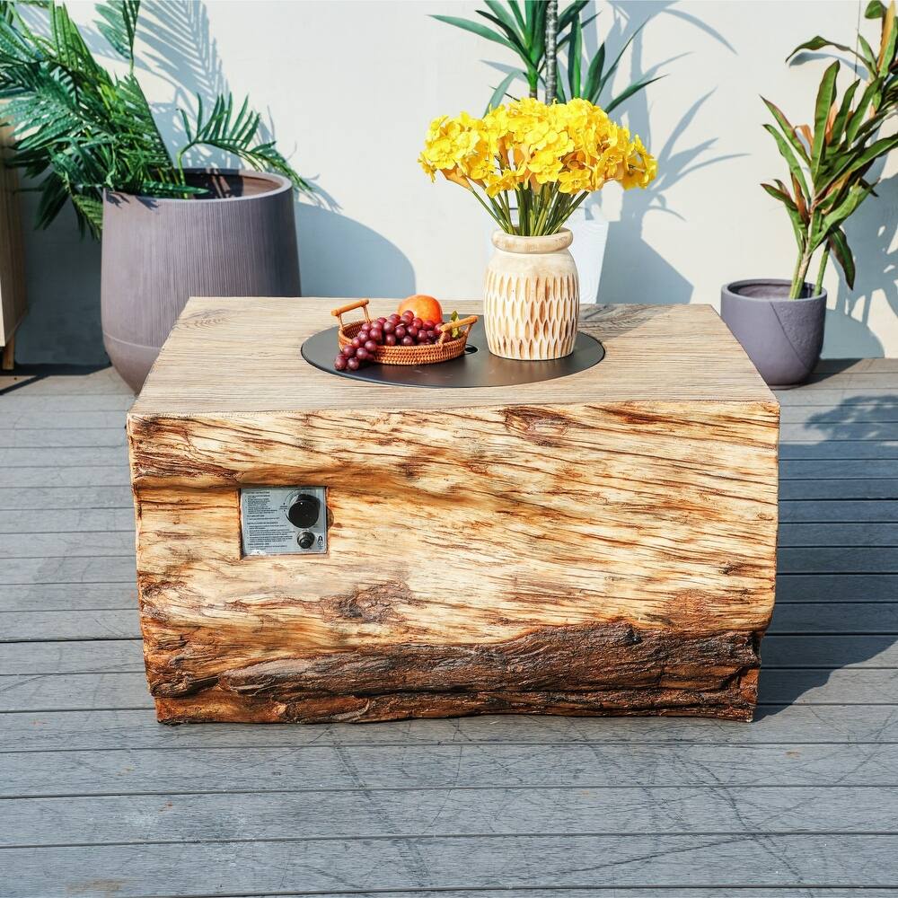 Patio Stainless Steel Fire Pit Table with Rain Cover