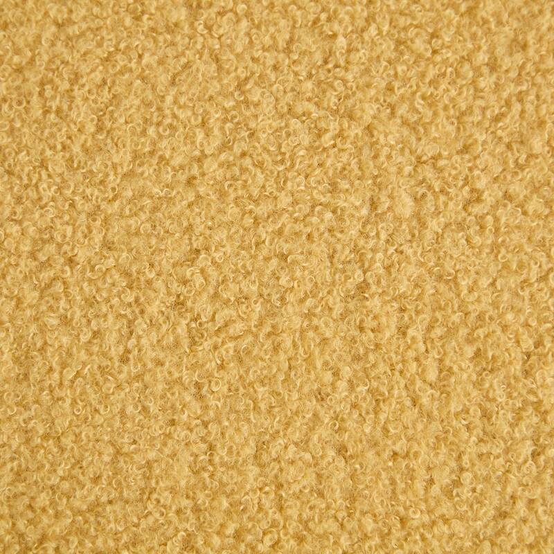 SEYNAR Modern 16.5''Faux Sherpa Square Cube Otttoman