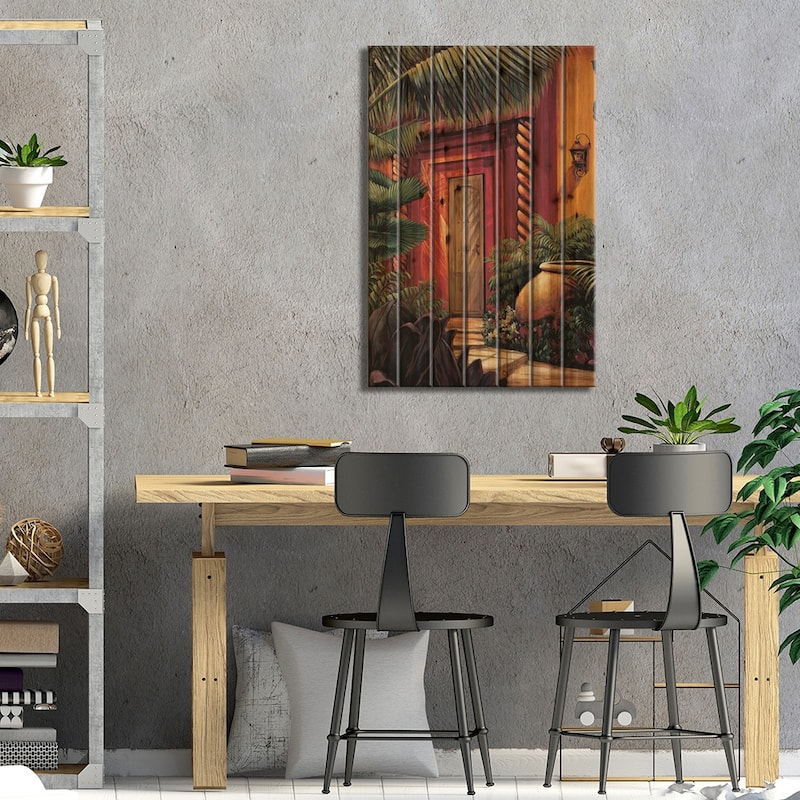 A Quiet Place II Print On Wood by Eduardo - Multi-Color