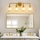 preview thumbnail 37 of 151, Modern Vanity Lights Dimmable Bathroom Light Fixtures with Glass Shade