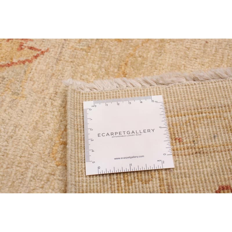 ECARPETGALLERY Hand-knotted Chobi Finest Cream Wool Rug - 5'8 x 7'10