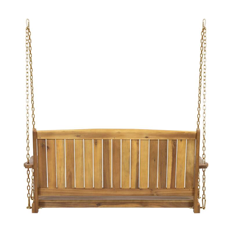 Acacia Wood Porch Swing