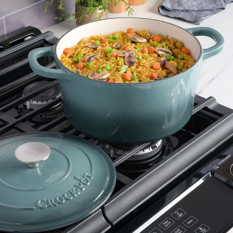 Crock Pot Artisan 5-Quart Cast Iron Dutch Oven