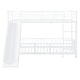 preview thumbnail 23 of 78, Metal Bunk Bed with Slide and Guardrails for Kids, Boys and Girls, Bedroom