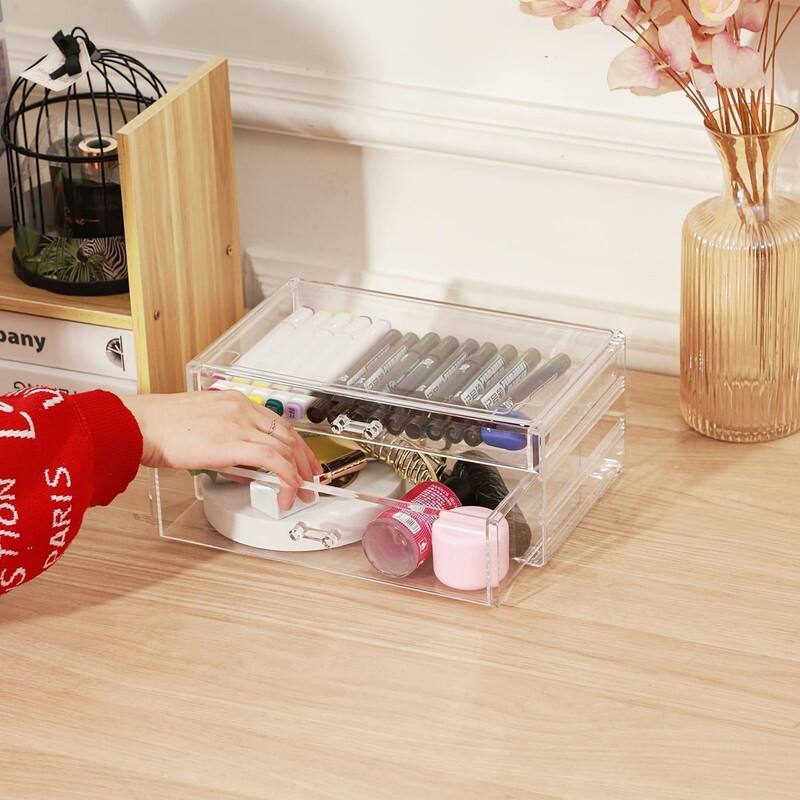 Clear Stackable Acrylic Storage Containers - Bed Bath & Beyond - 39256251