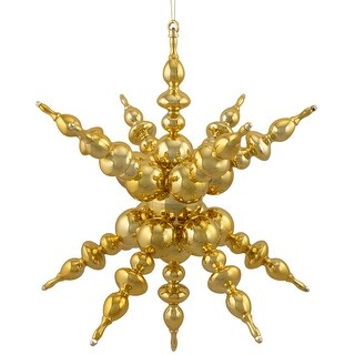 24" 3D Sunburst Snowflake Commercial Christmas Ornament