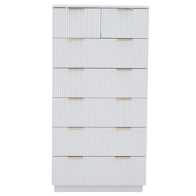28inch Wide Drawer cabinet - White - 7-drawer