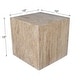 preview thumbnail 28 of 32, Felix Minimalist Marble Cube End Table, Stone Square Block Side Table, Solid Living Room Accent Pedestal
