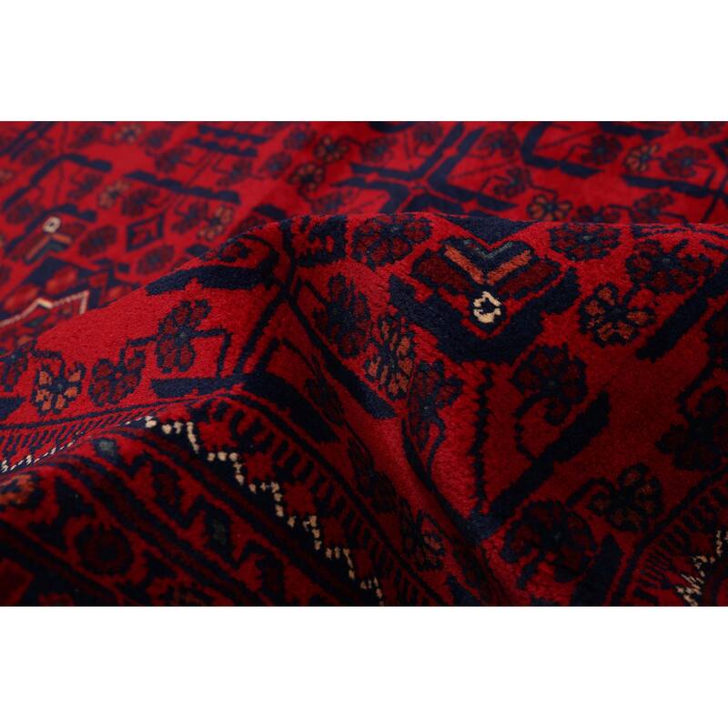 ECARPETGALLERY Hand-knotted Finest Khal Mohammadi Red Wool Rug - 6'7 x 10'0