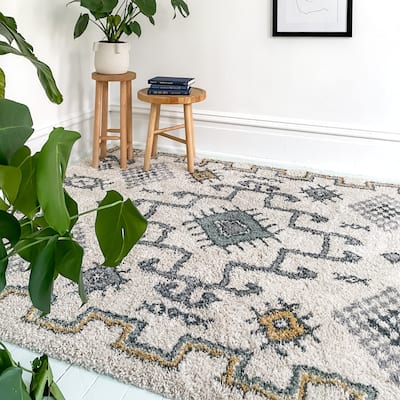 Felipe Southwestern Shag Area Rug