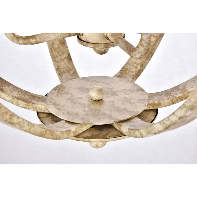 Elegant Lighting Marlow 4 Light 18" Wide Taper Candle Pendant