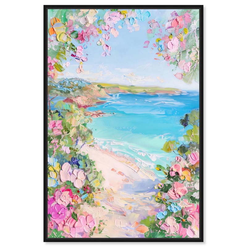 Hillside Harbor View II Canvas by Art Remedy - Black - 24" x 36"