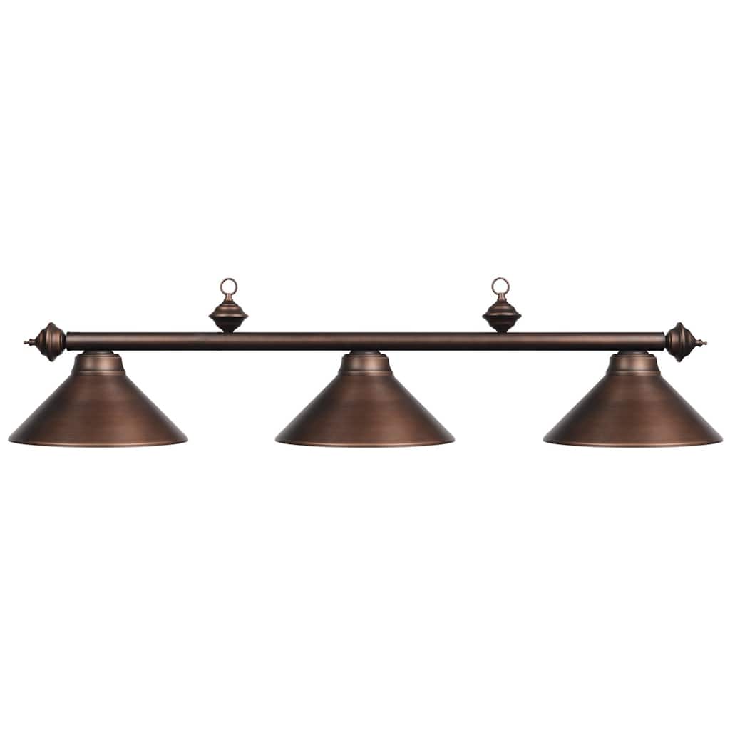 54 Inch 3-light Shade Billiard Light By RAM Game Room - 54 INCH - THREE SHADE LIGHT
