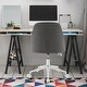 preview thumbnail 30 of 33, Home Office Chair Twill Fabric Ergonomic Desk Chair Computer Task Chair Vanity Chair
