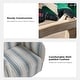 preview thumbnail 22 of 31, HULALA HOME Pancy Traditional Swivel Armchair with Jacobean Strip Pattern Set of 2
