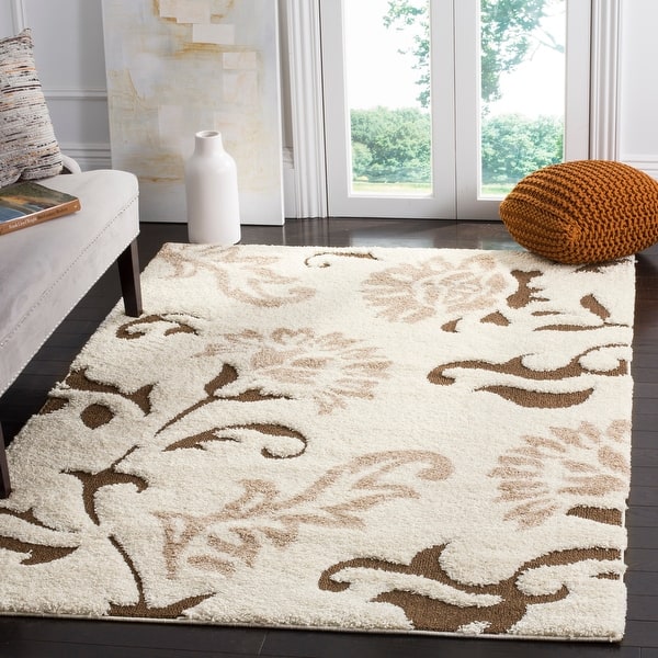 Shop Safavieh Florida Shag Benoite Floral Rug On Sale Overstock 5665244