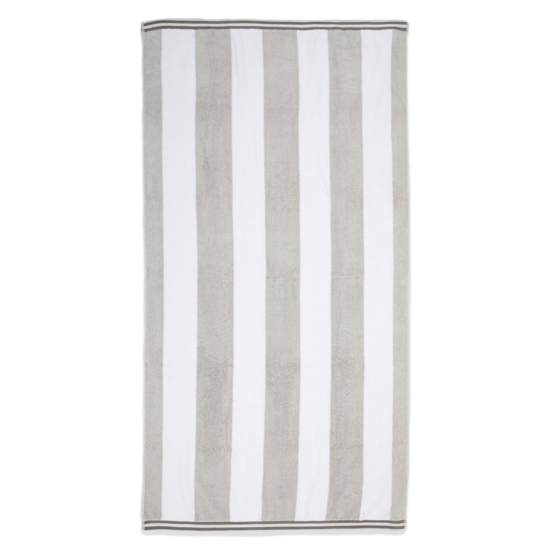 Aston & Arden Striped Reversible Oversized Beach Towel - 35x70