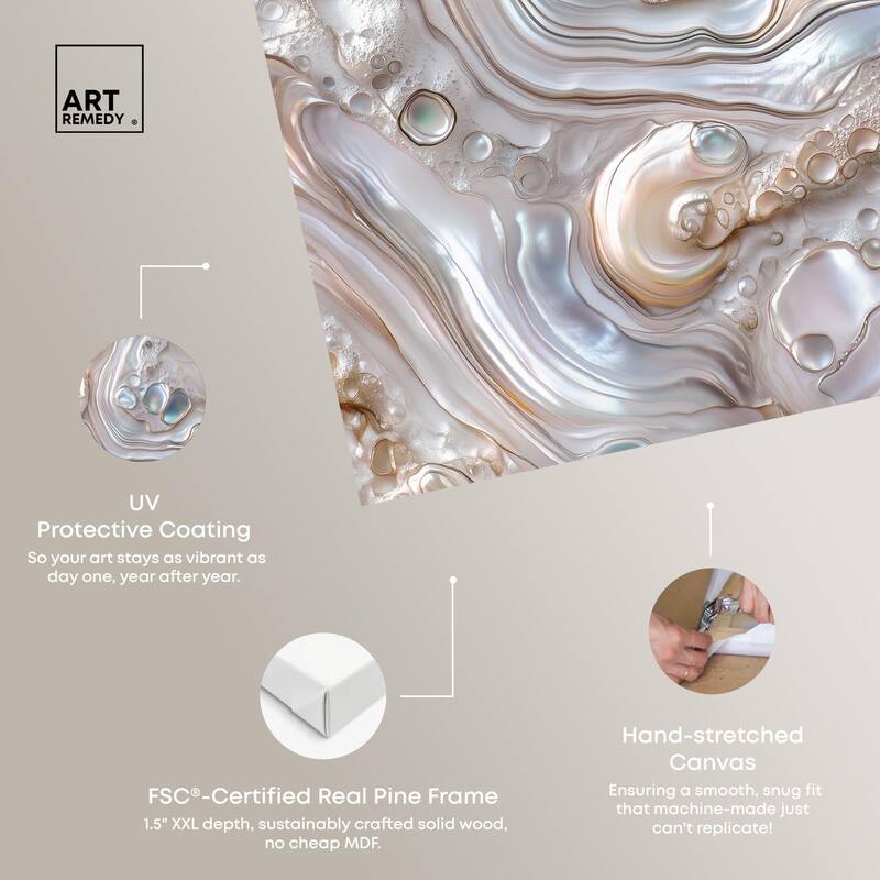 Fluid Preciousness II Canvas by Art Remedy, Gallery Wrapped