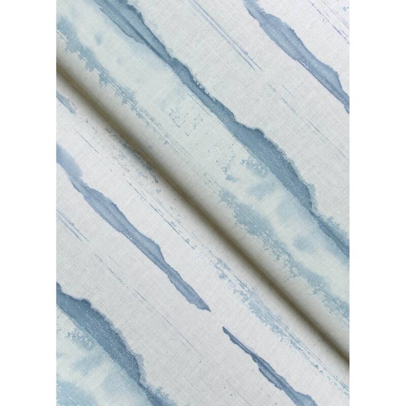 A-Street Prints Destin Blue Stripe Wallpaper