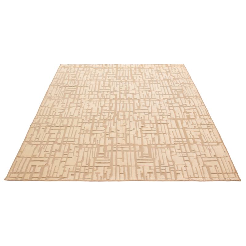ECARPETGALLERY Hand-knotted Tangier Cream Wool Rug - 7'11 x 9'9