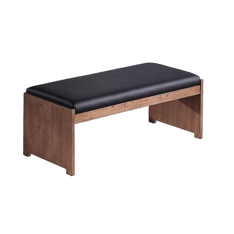 Somette Upholstered Bench with Solid Wood Frame