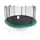 preview thumbnail 1 of 8, Skywalker Trampolines Green 15-foot Round Trampoline with Enclosure