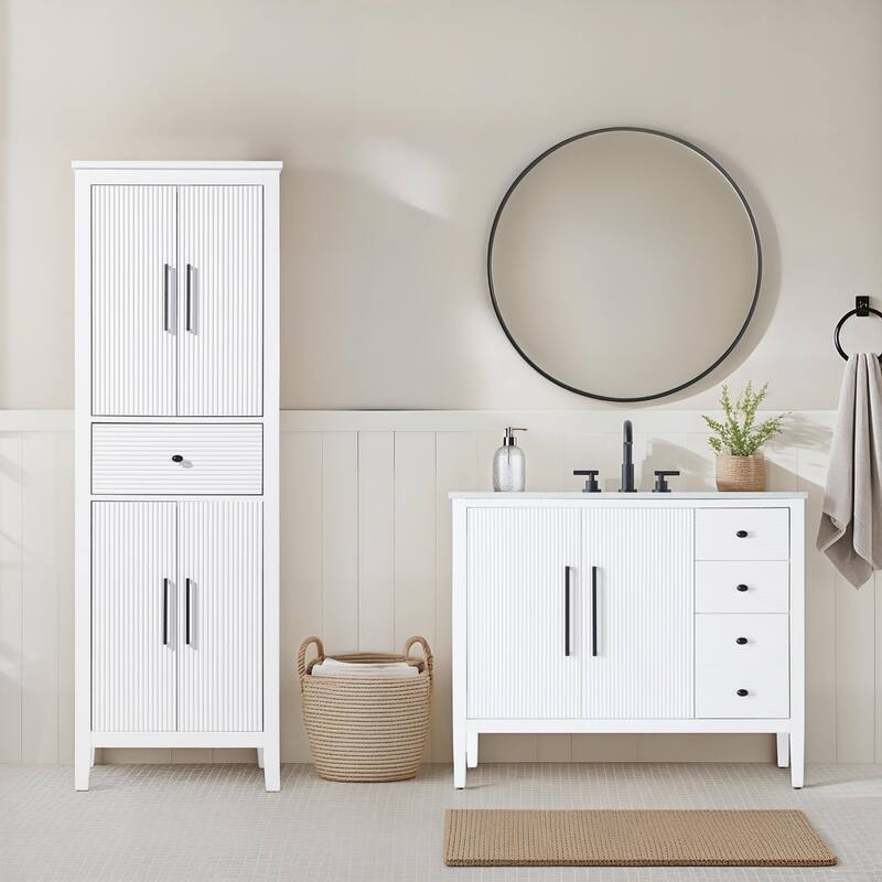 Kensington 16-28 Inch Bath Storage Cabinet
