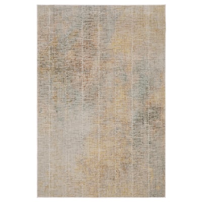 Melody Distressed Stripe Beige/ Multi Area Rug
