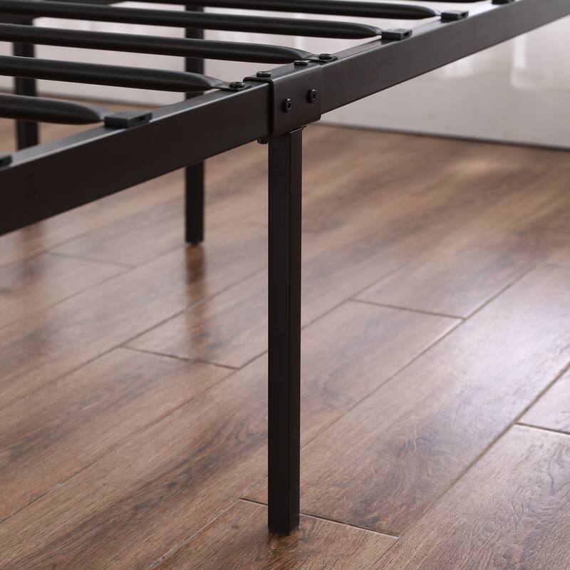 Single-Layer Bed Head and Soft Pull Buckle Bed End Standpipe Water Pipe Bed Black Gold-Painted Iron Bed
