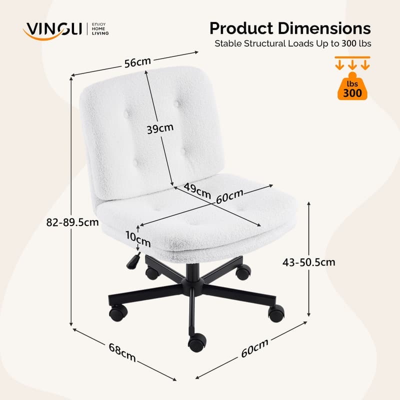 Tufted Teddy Fleece Swivel Chair With Reclining And Foot Studs